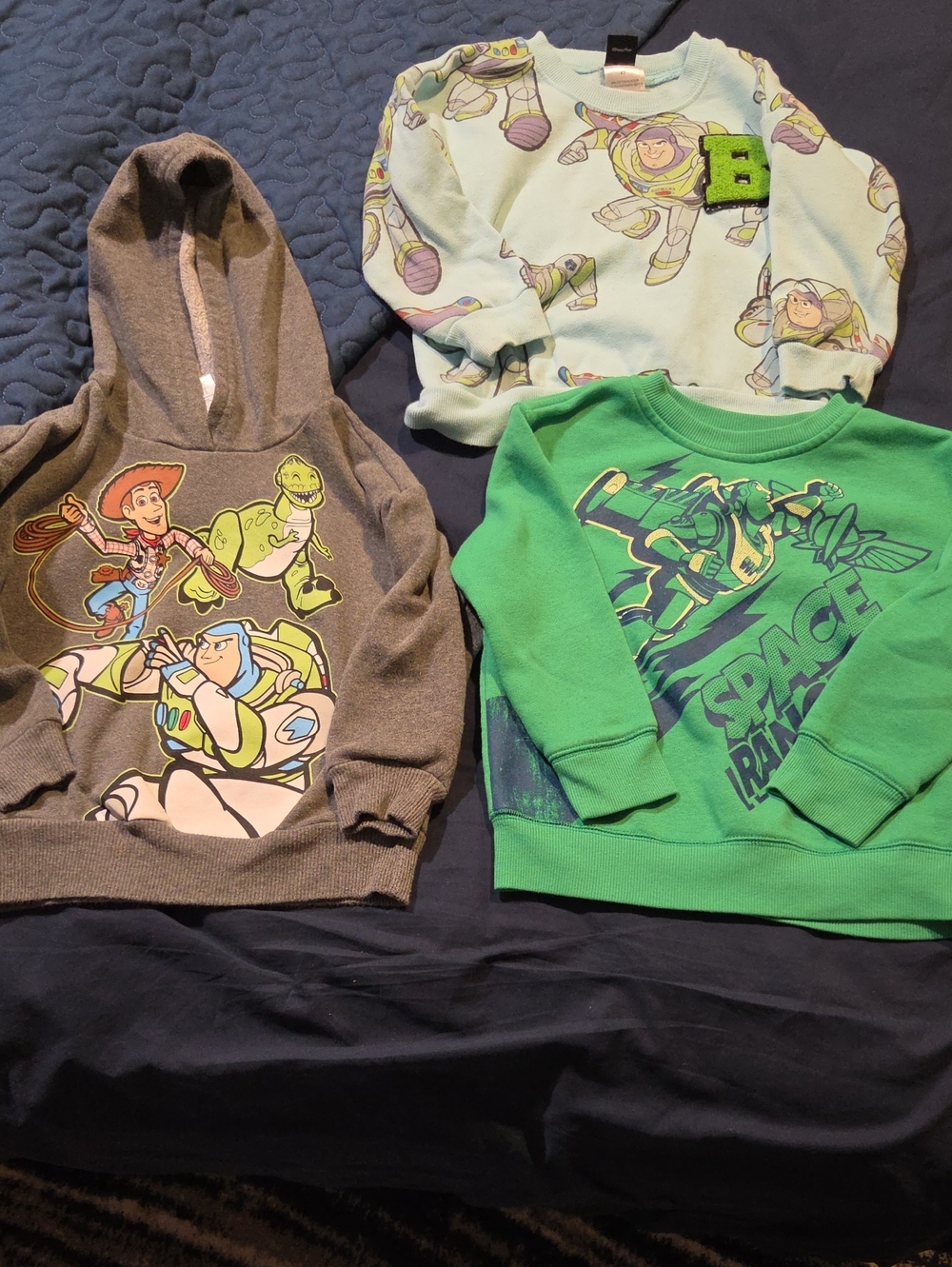 Disney Pixar Toy Story Kids  Crewneck And Hooded Sweatshirt - Size 4t